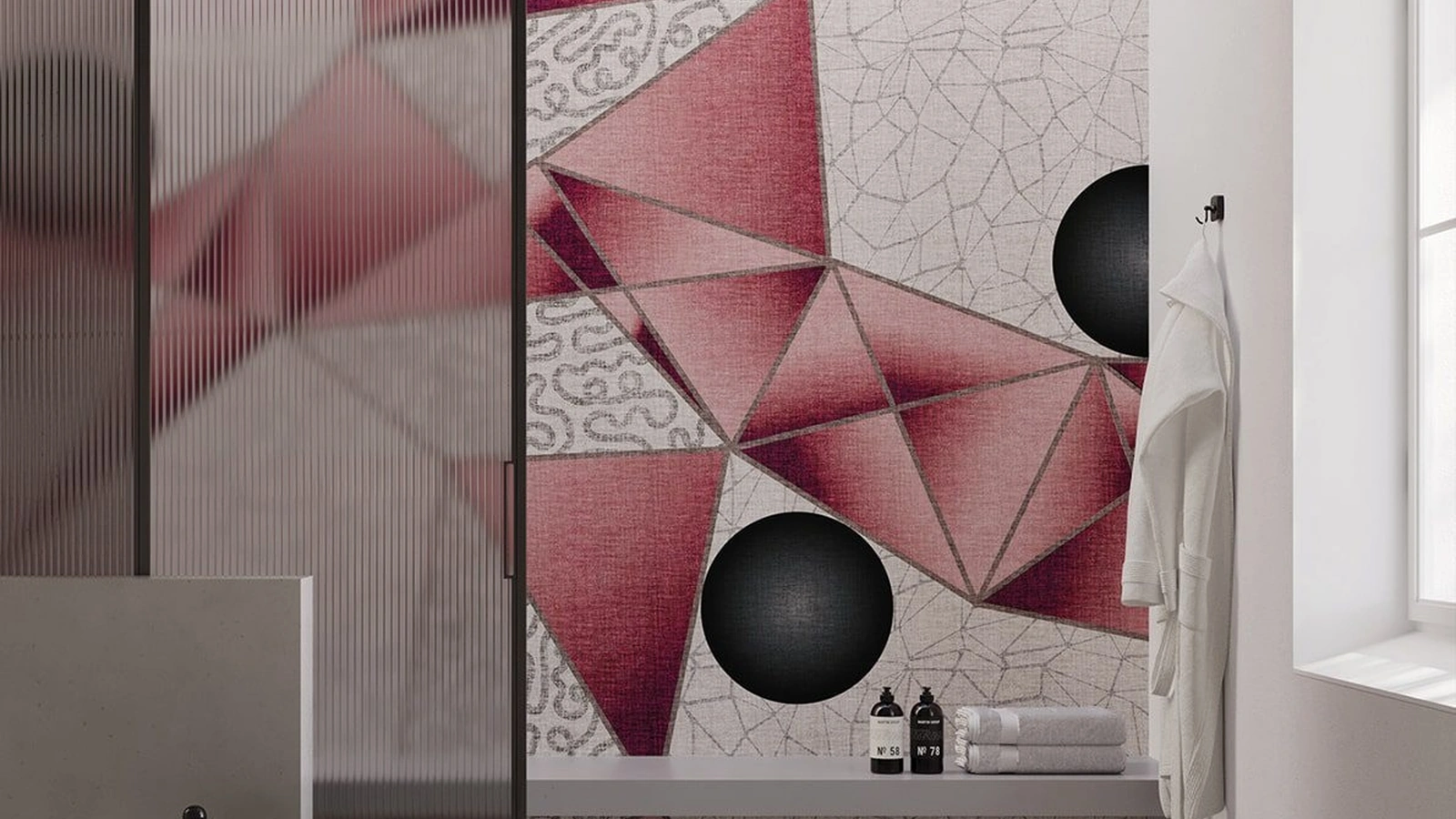 Carta da parati geometrica Nori di Instabilelab