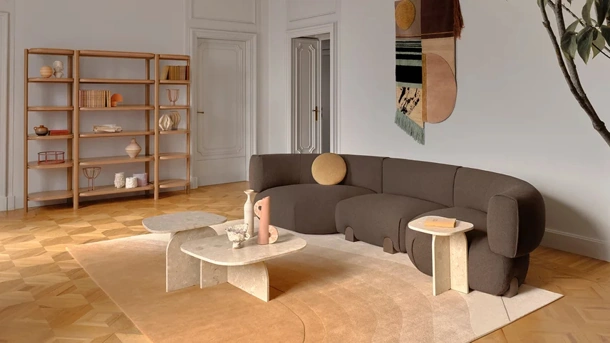Tavolino in eco stone (marmo e resina) Philia di Saba