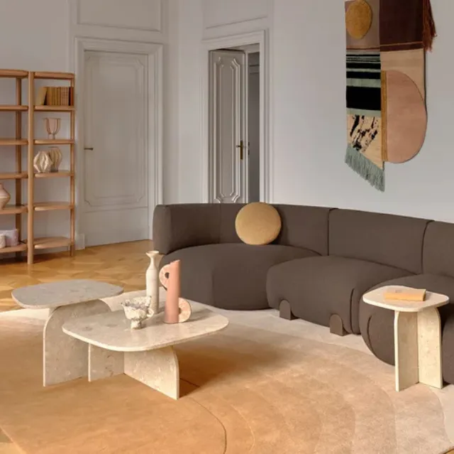 Tavolino in eco stone (marmo e resina) Philia di Saba