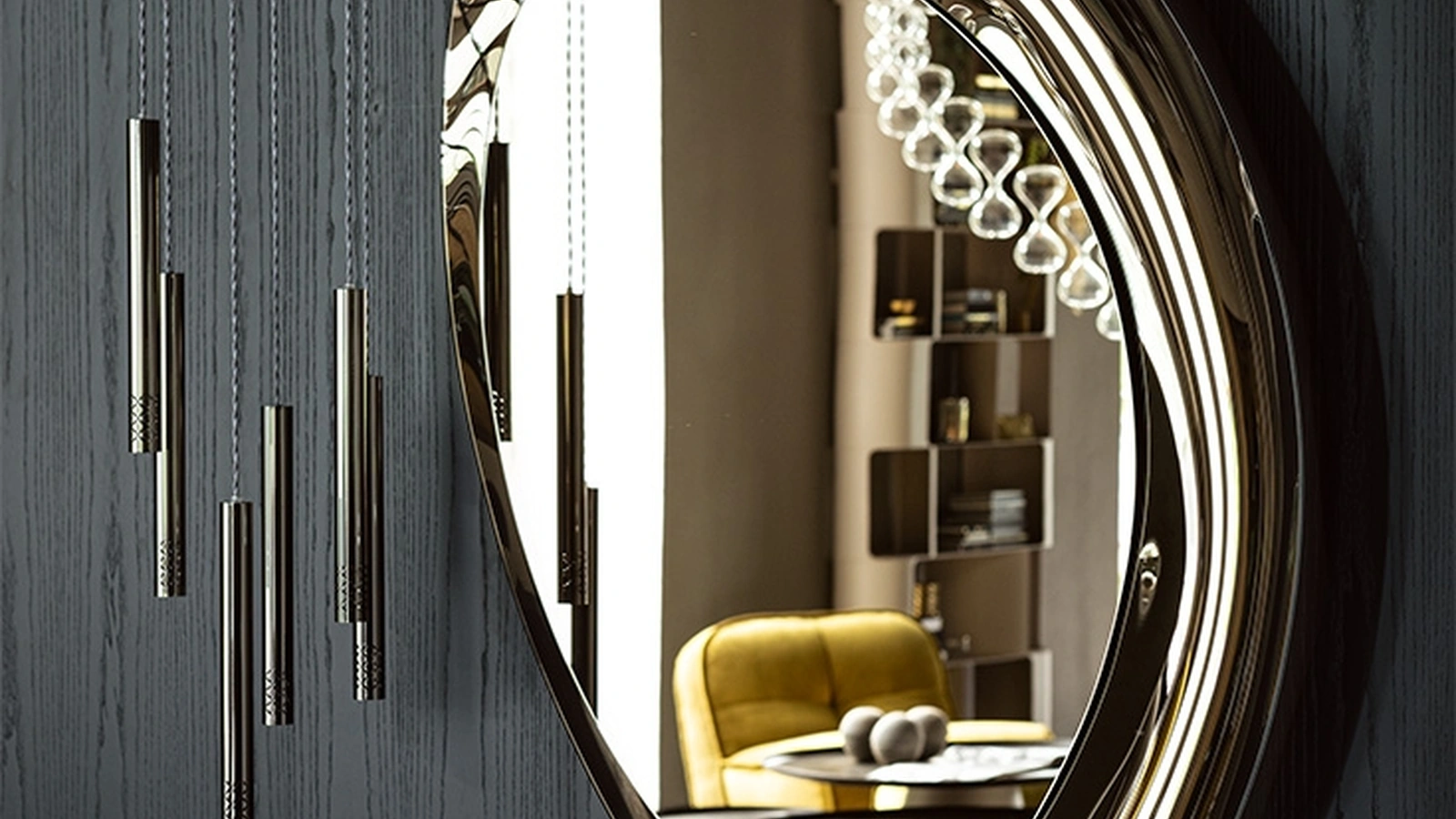 Specchio in cristallo specchiato Ascot di Cattelan Italia
