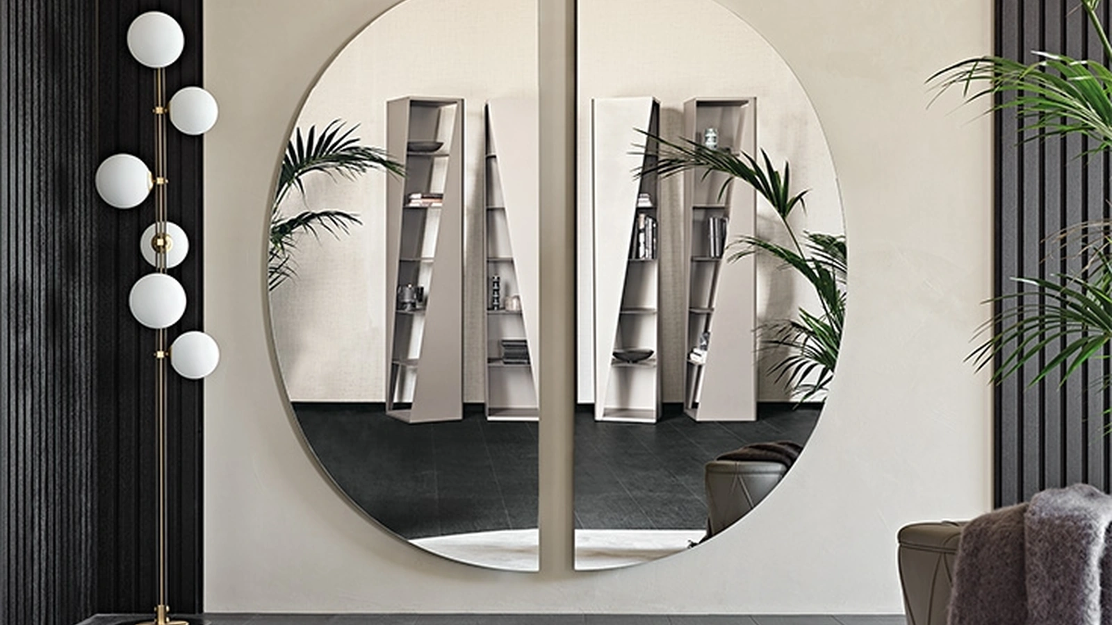 Specchio a semicerchio Day di Cattelan Italia