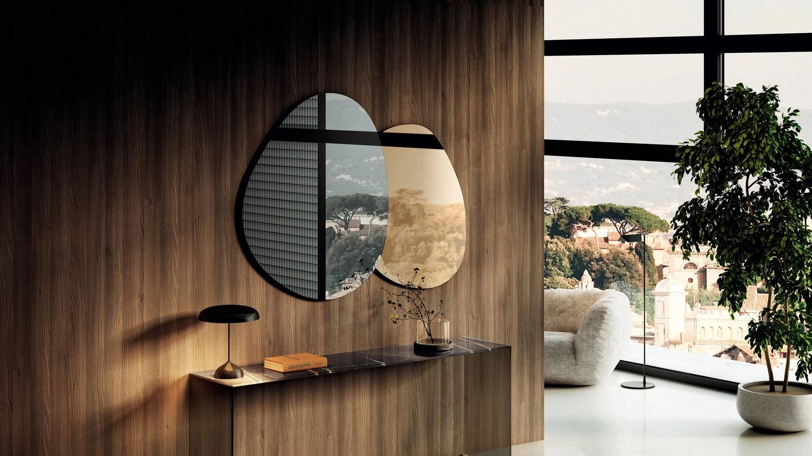 Specchio decorativo Melty di Lago
