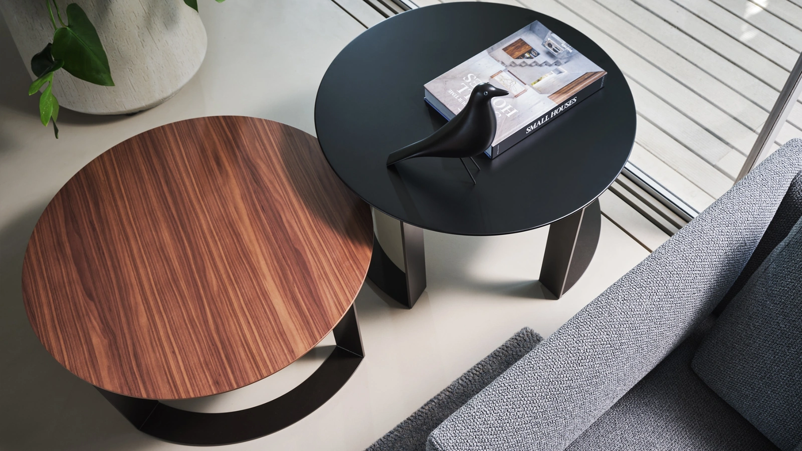 Tavolino Otto Coffee effetto legno o laccato di Twils