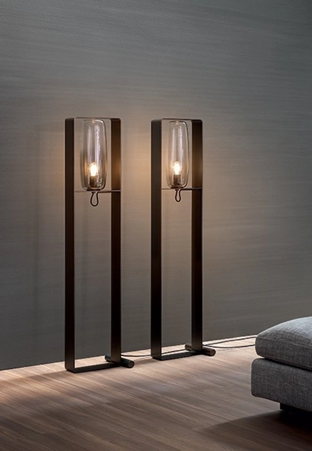 Lampada da terra Bio-s in metallo e vetro di Bonaldo