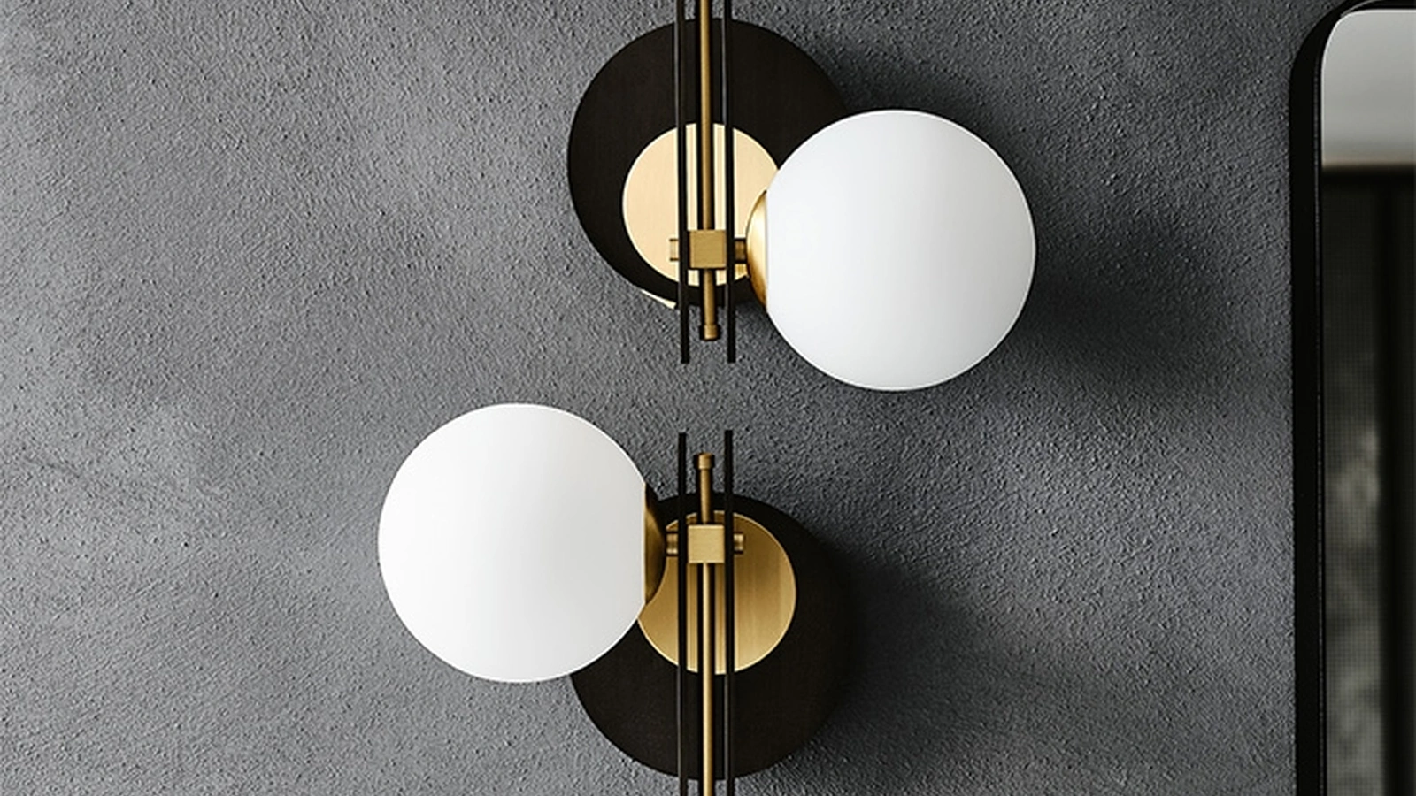 Lampada da parete Planeta in vetro e metallo di Cattelan Italia