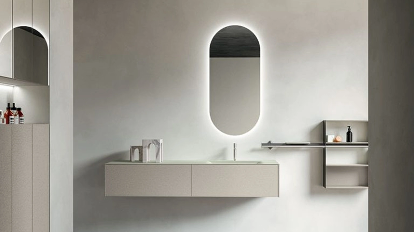 Mobile da Bagno sospeso Cartabianca 01 di Cerasa