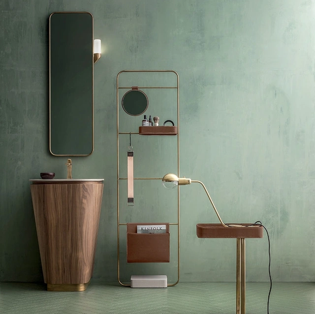 Mobile da Bagno Suede 01 in Noce Canaletto di Cerasa