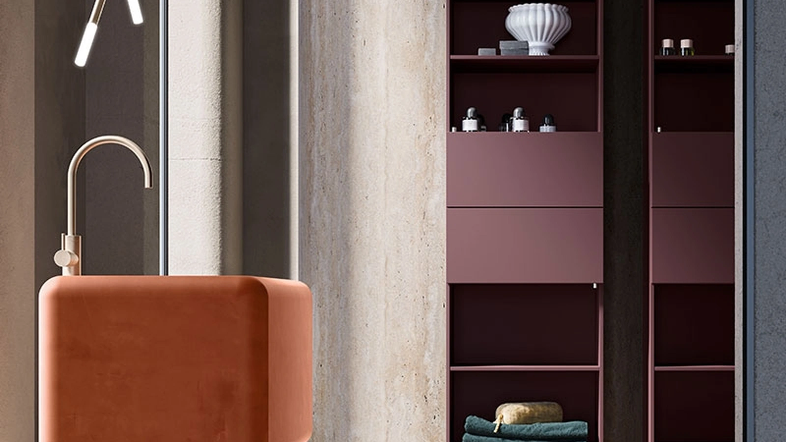Lavabo Freestanding Des Evolution Sandstone 02 di Cerasa