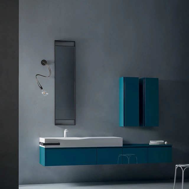 Mobile da Bagno Eden 01 laccato lucido di Cerasa