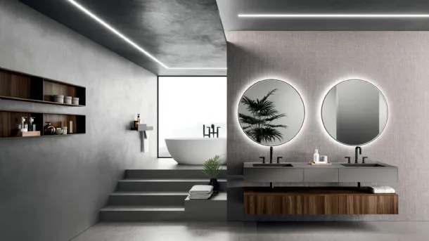 Mobile da Bagno sospeso Modo Project 06 in Rovere di Arrital