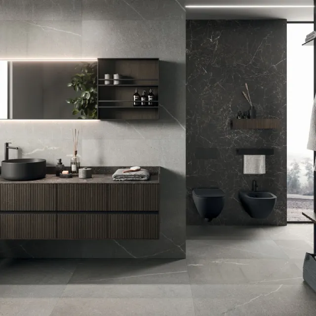 Mobile da Bagno sospeso Modo Project 09 in Rovere Cacao di Arrital
