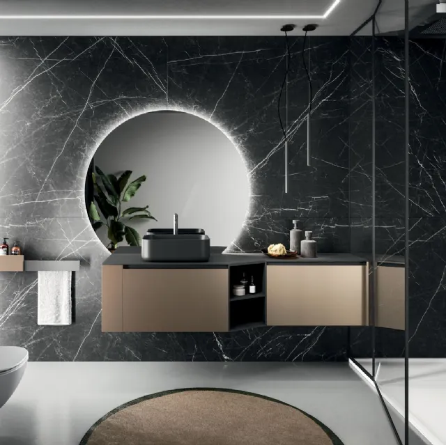 Mobile da Bagno sospeso Modo Project 12 in tecnometal Bronzo di Arrital