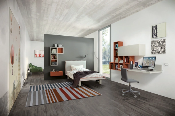 Cameretta ad un letto con ampia zona studio Comp 341 di Tumidei