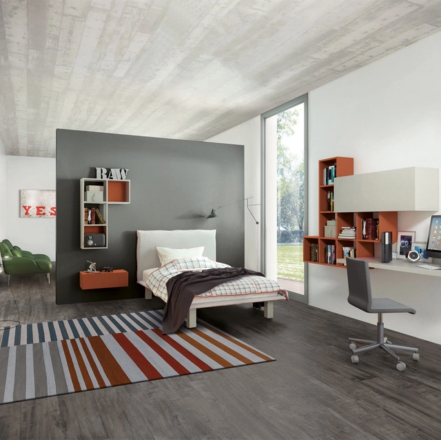 Cameretta ad un letto con ampia zona studio Comp 341 di Tumidei