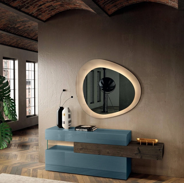 Comò in vetro e legno 36e8 2134 di Lago