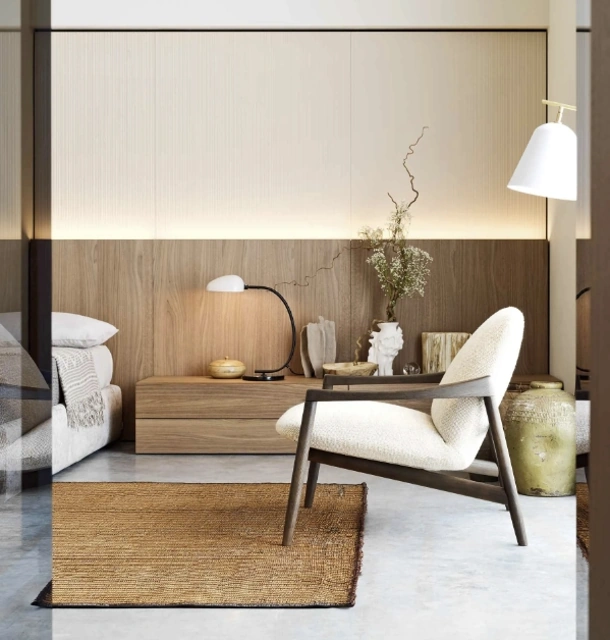 Comodino Easy System in rovere di Novamobili