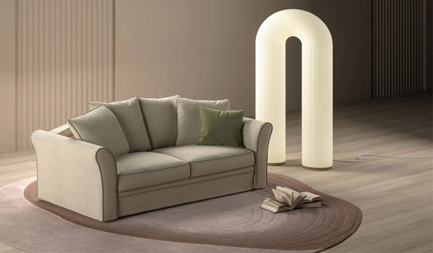Divano letto classico Airon di Biba Salotti