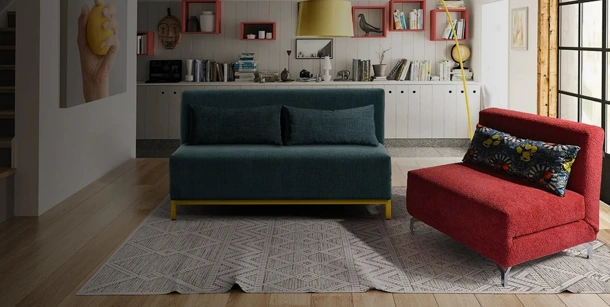 Divano Letto lineare Voilà Sofa di Family Bedding