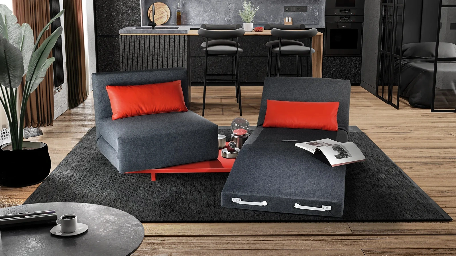 Divano trasformabile Voilà Opla di Family Bedding