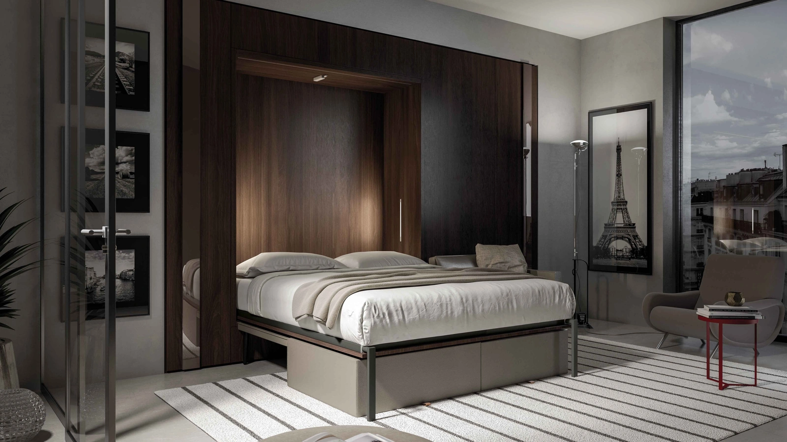Letto a scomparsa Alcova Light Comp 253 di Tumidei