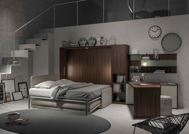 Letto a scomparsa Block System Comp 266 di Tumidei