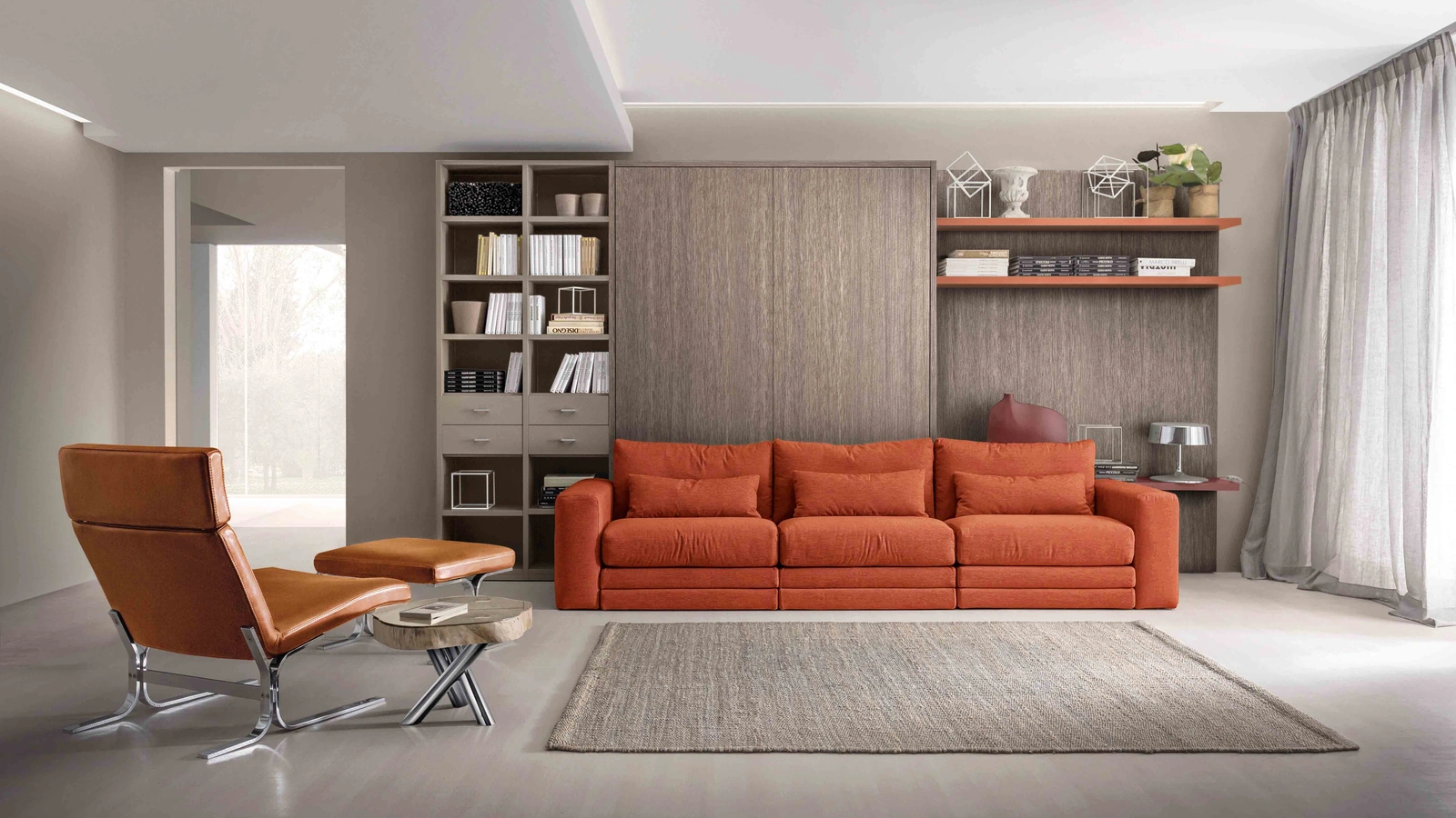 Letto a scomparsa Divano On Off Comp 266 di Tumidei