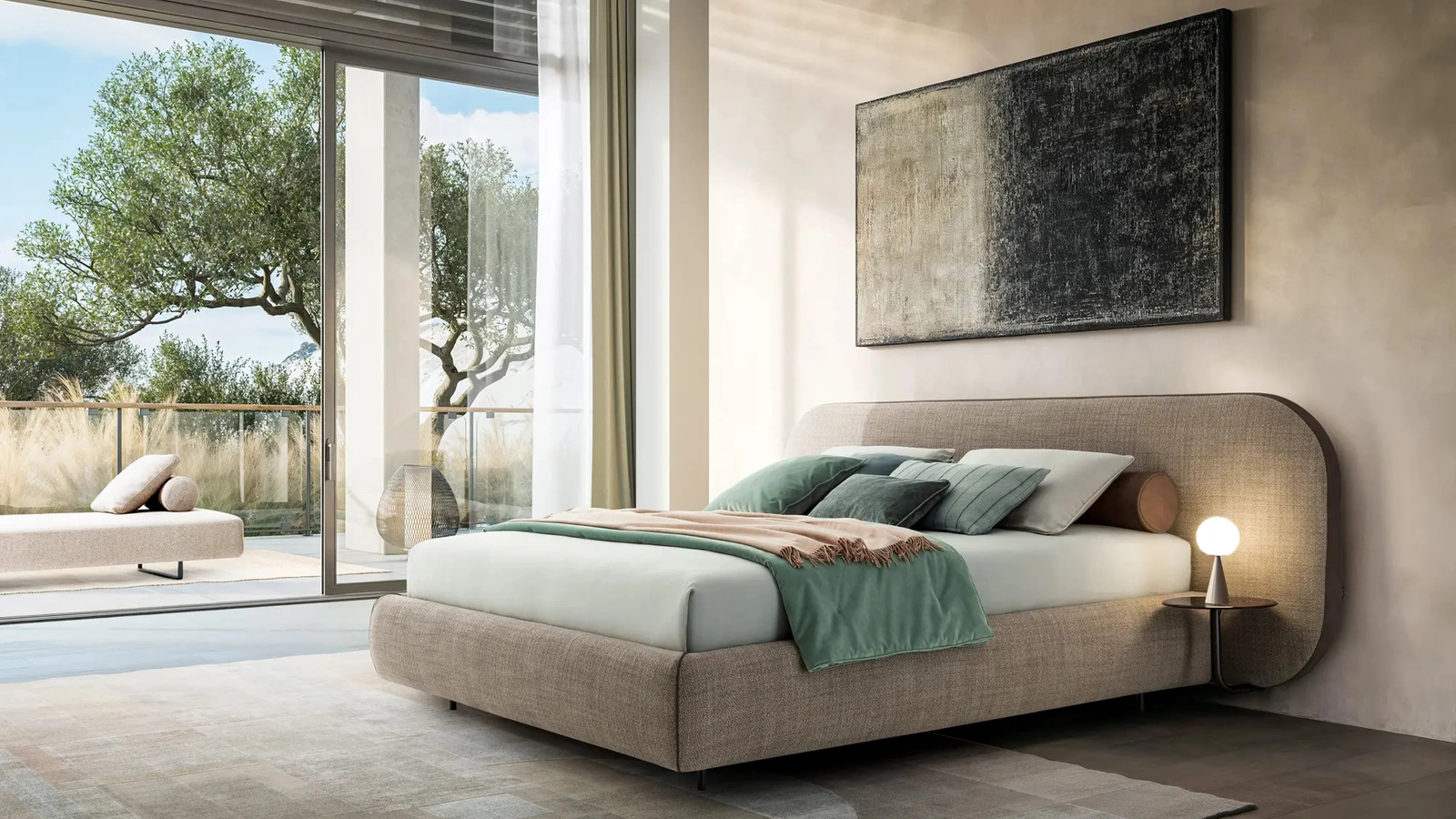 Letto matrimoniale B-Curve di Twils