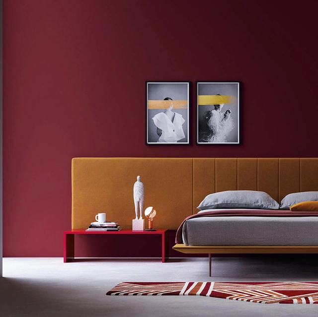 Letto con testiera appesa Infinity di Biba Salotti
