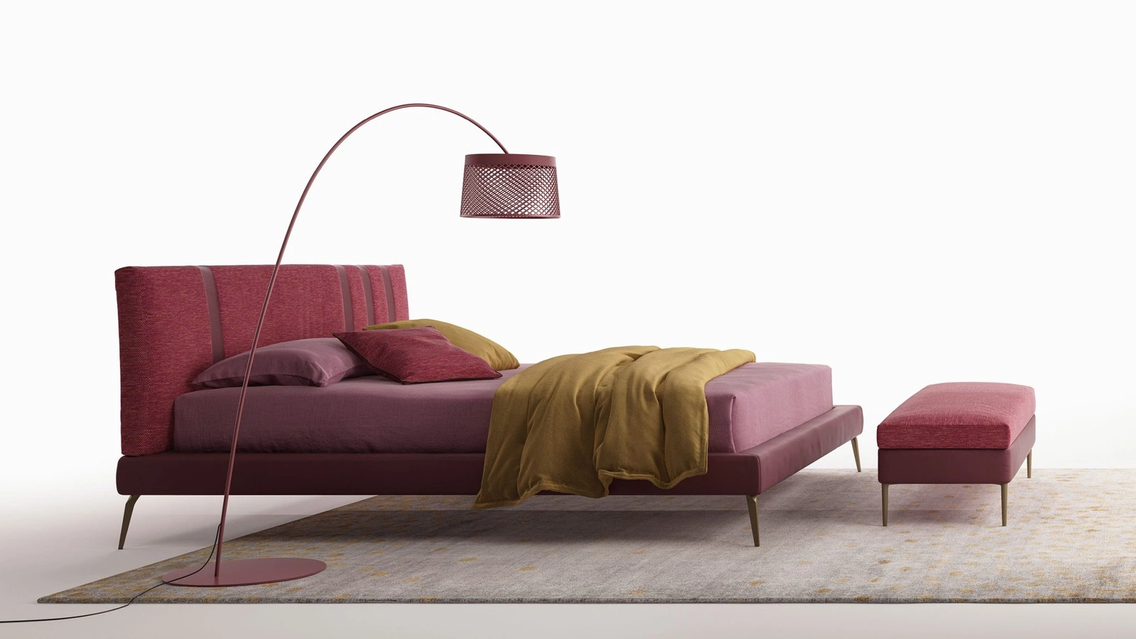 Letto in tessuto Karma di Biba Salotti
