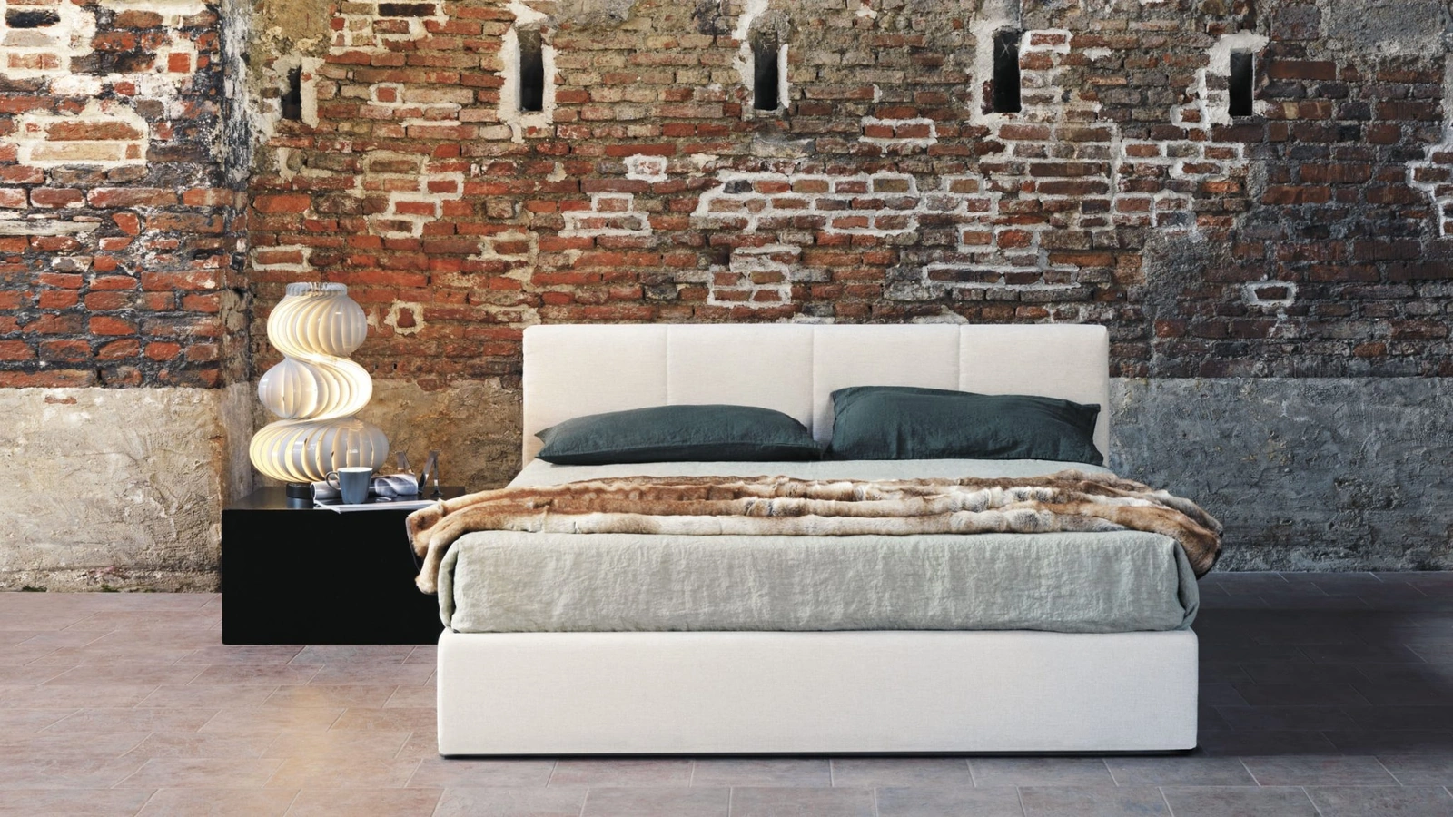 Letto in tessuto Set di Biba Salotti