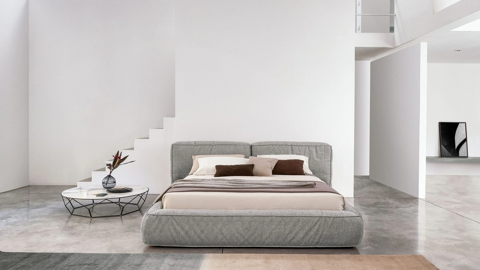Letto in tessuto Fluff di Bonaldo