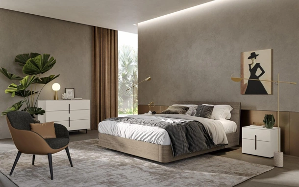 Letto con contenitore Kingda di Morassutti