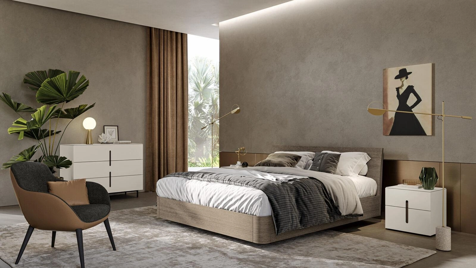 Letto con contenitore Kingda di Morassutti