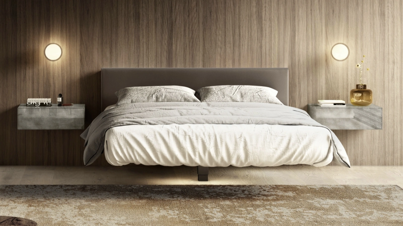 Letto sospeso Fluttua 1601 di Lago