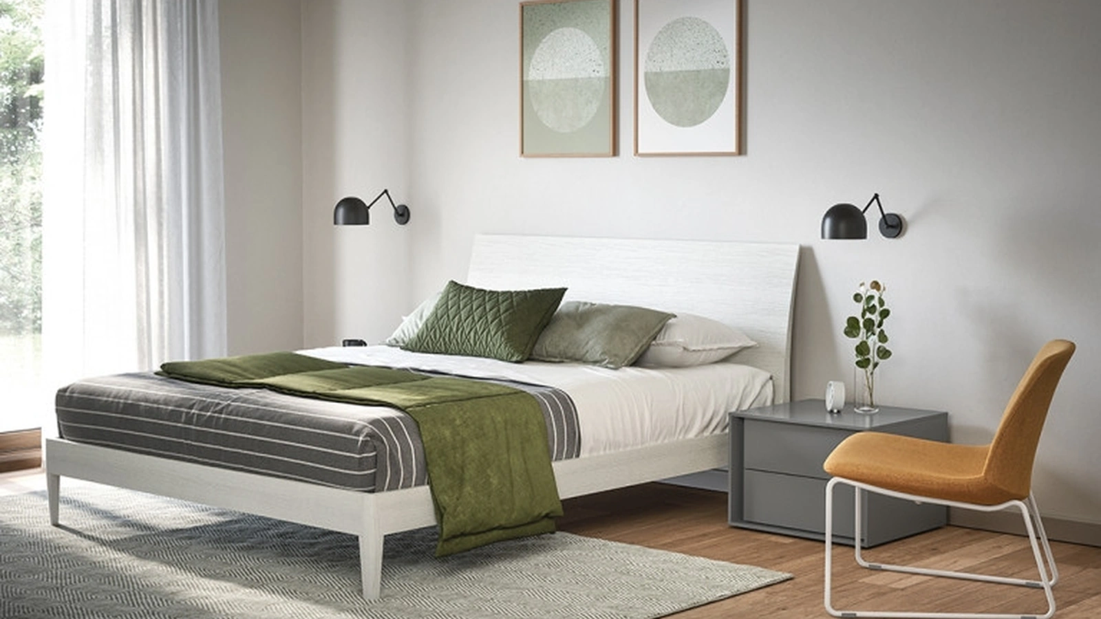 Letto con testiera Mostar di Cinquanta3
