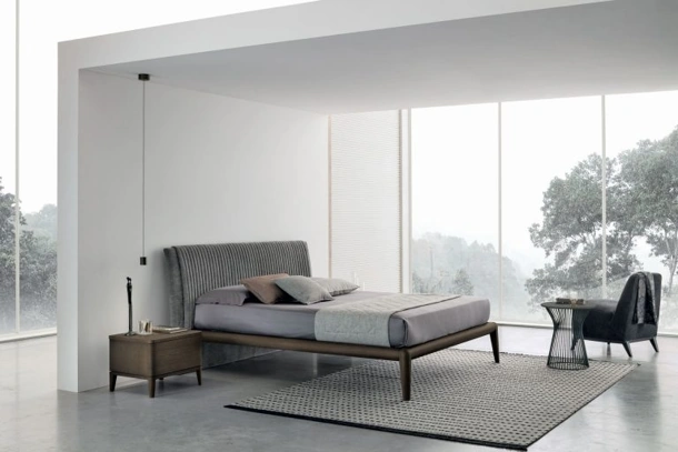 Letto con testiera in econabuk Marlena di Tomasella