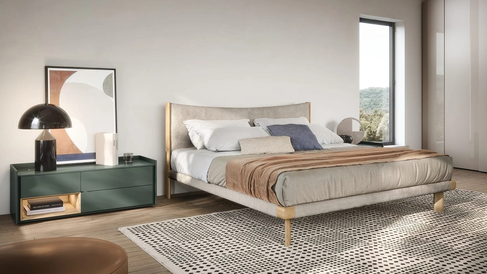 Letto matrimoniale Mizu di Novamobili