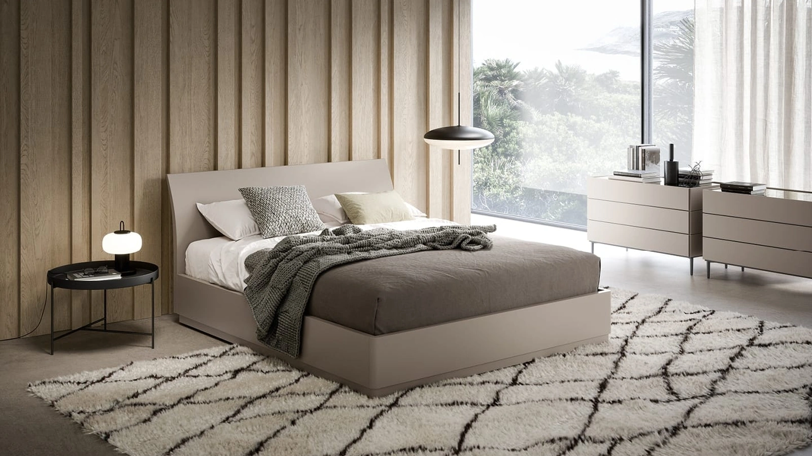 Letto Bend con box contenitore di Novamobili