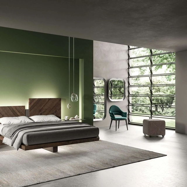 Letto con box contenitore Nazarè di Ozzio