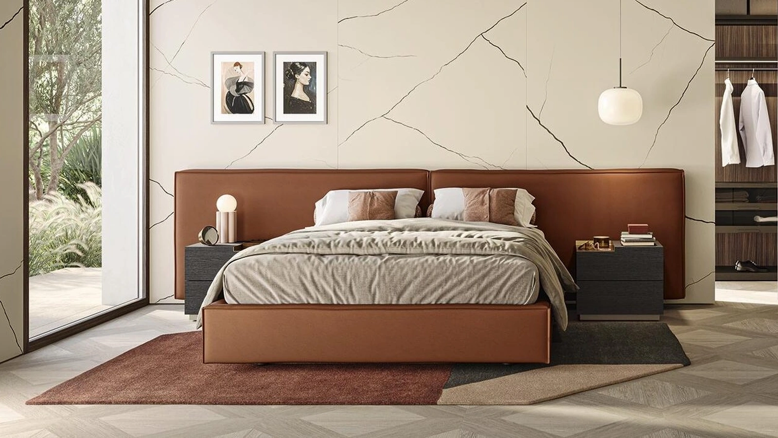 Letto imbottito Puro Maxi di Morassutti