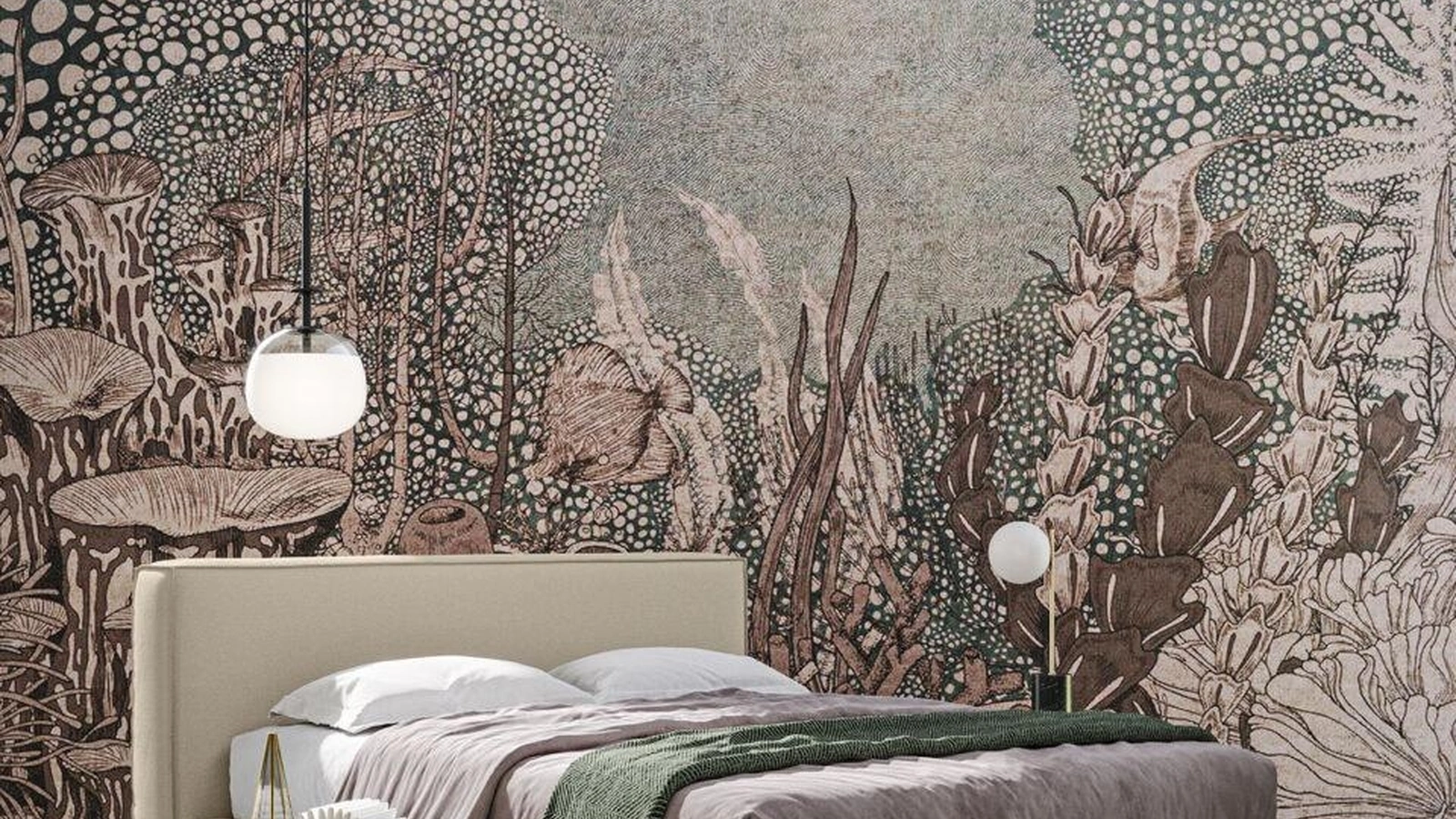 Letto in tessuto imbottito Puro di Morassutti
