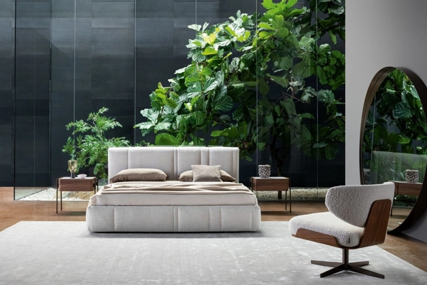 Letto con box contenitore Rigoletto di Bonaldo