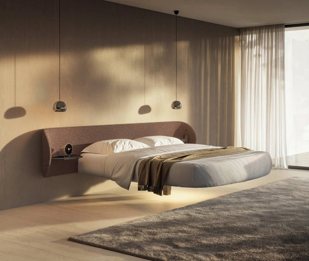 Letto Roundy Fluttua 2907 di Lago