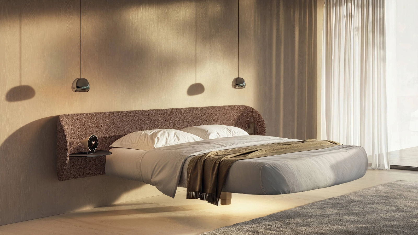 Letto Roundy Fluttua 2907 di Lago