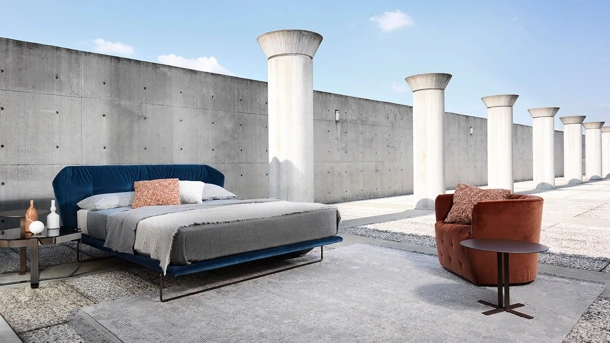 Letto con testiera New York Air di Saba