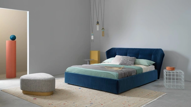 Letto con testiera New York Box di Saba