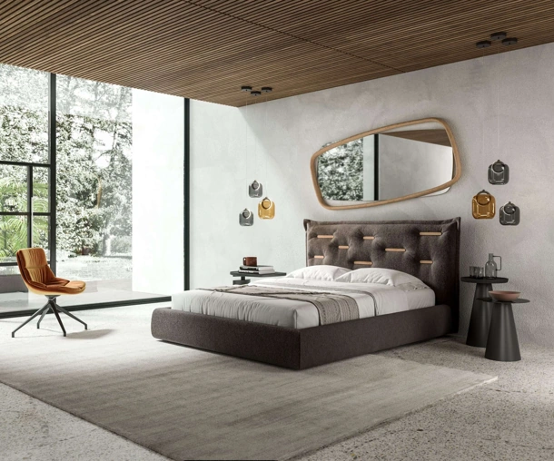 Letto con box contenitore Saona di Ozzio