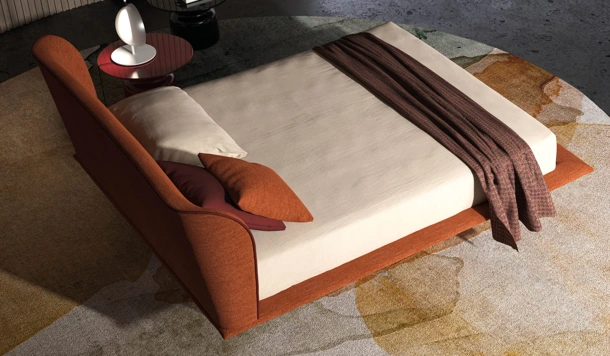 Letto in tessuto Shell di Biba Salotti