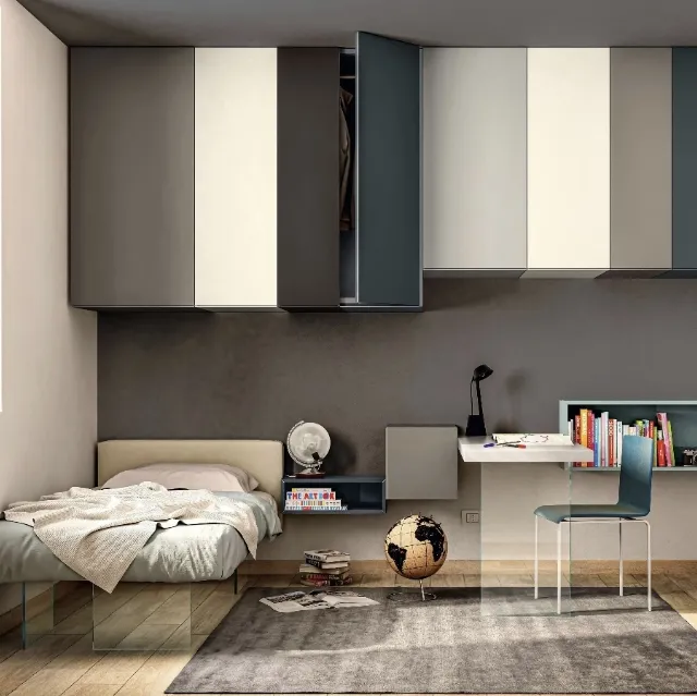 Letto singolo Air Kids & Young 0304 di Lago