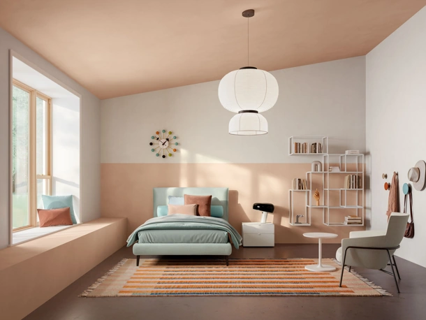 Letto Singolo in tessuto Dread di Twils